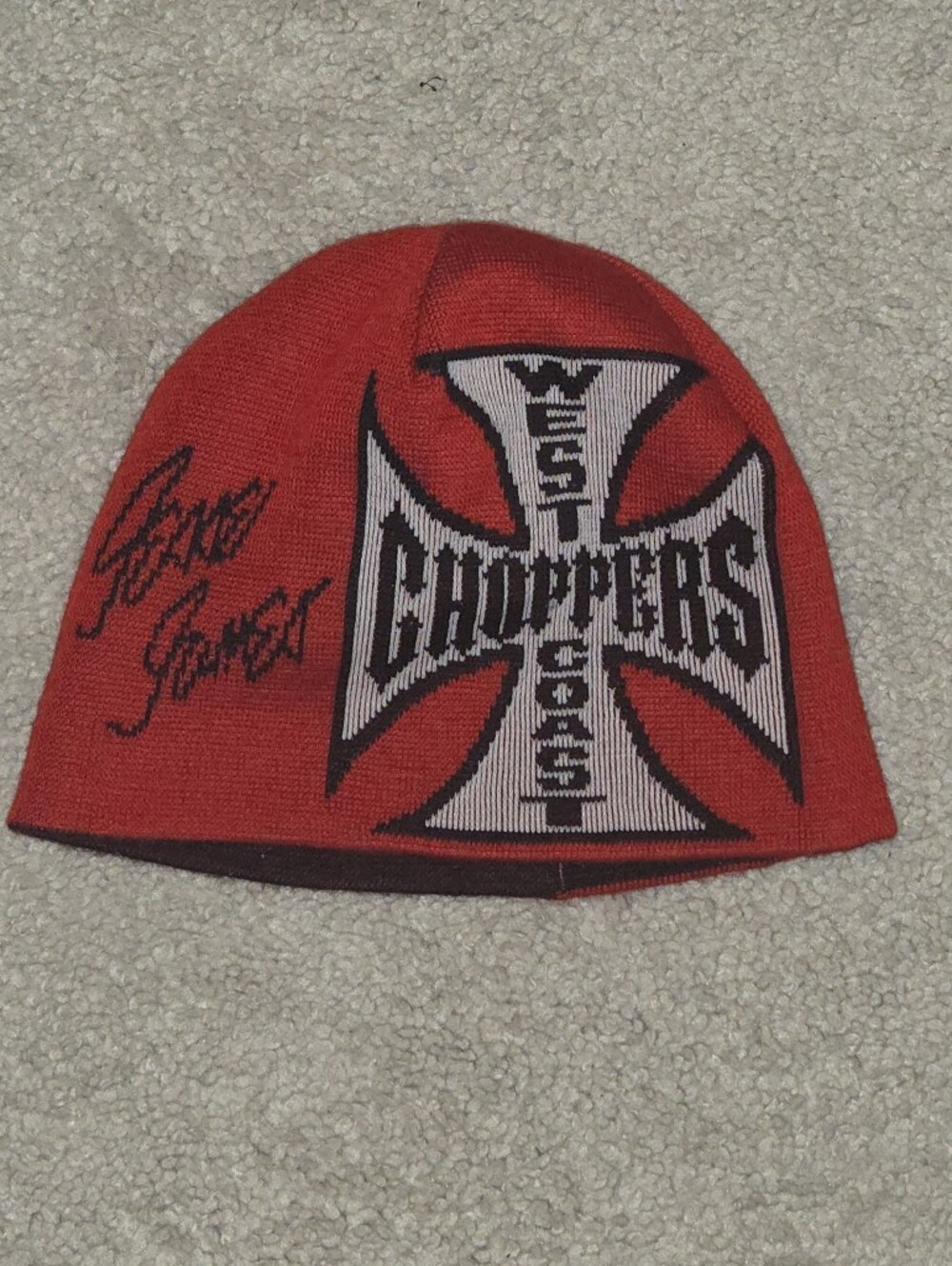 Vintage west Coast Choppers Jesse James Reversible Beanie